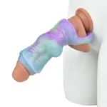 5.9 Inch Luminous Silicone Horse Knot Penis Sleeve - Image 7