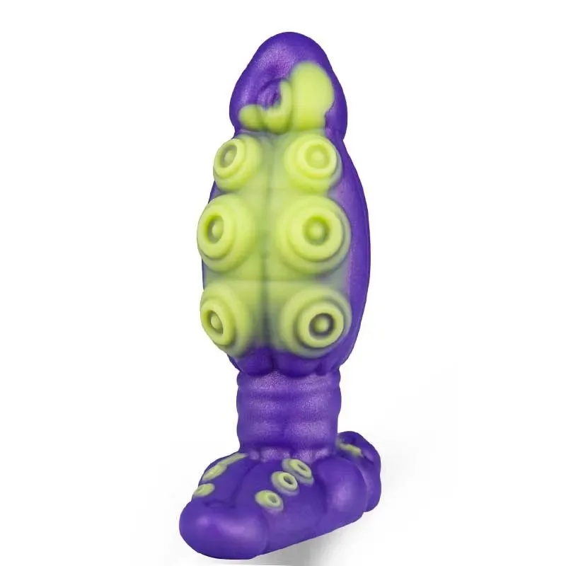 6 Inch Fantasy Silicone Tentacle Dildo Large T-Base Butt Plug (6) 6 Inch Fantasy Silicone Tentacle Dildo Large T-Base Butt Plug - Image 1