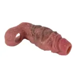 6.1 Inch Open Head Thick Penis Extender Realistic Feel Cock Sleeve - Image 6