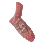 6.1 Inch Textured Lifelike Cock Sleeve Soft Penis Girth Extender - Image 4