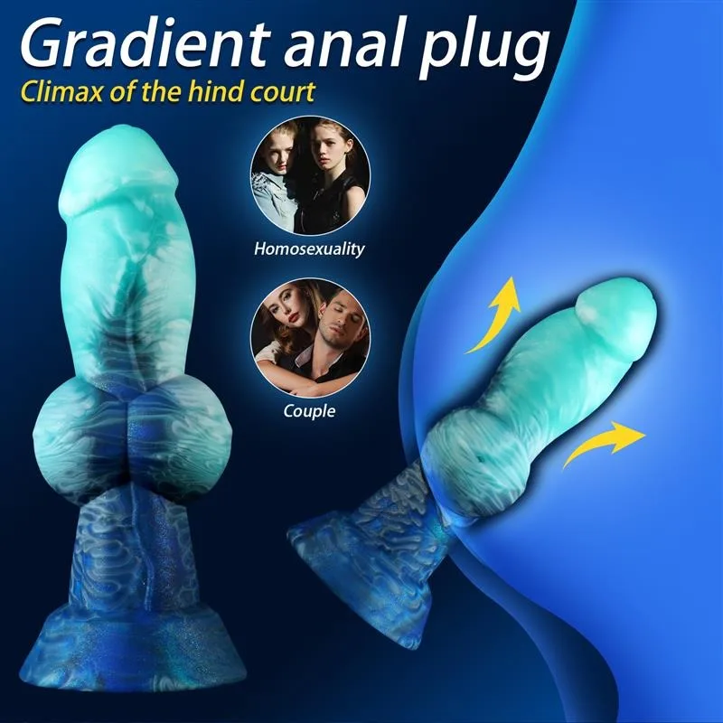 6.5 Inch Mini Dog Knot Dildo Soft Silicone Anal Plug (9) 4.5/5.5/6.5 Inch Mini Dog Knot Dildo Soft Silicone Anal Plug - Image 4