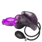6.5 Inch Purple Inflatable Dog Knot Dildo Anal Plug Toy - Image 5