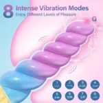 6.8 Inch Remote Control Short Unicorn Dildo Vibrator - Image 2