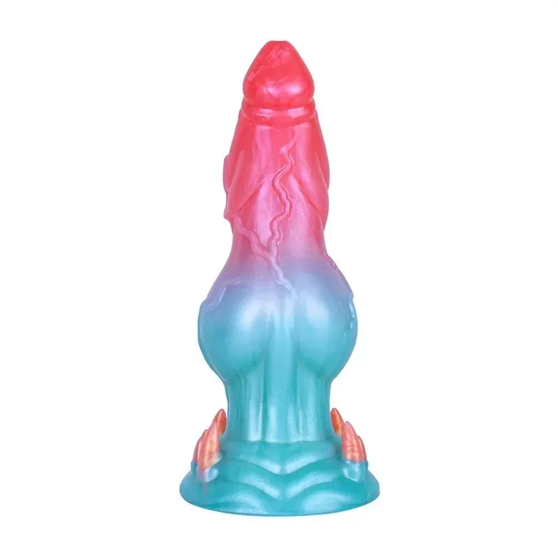 7 Inch Big Knot Dog Dildo Fantasy Silicoen Animal Penis (13) 7 Inch Dog Dildo with Big Knot Fantasy Silicone Animal Penis - Image 4