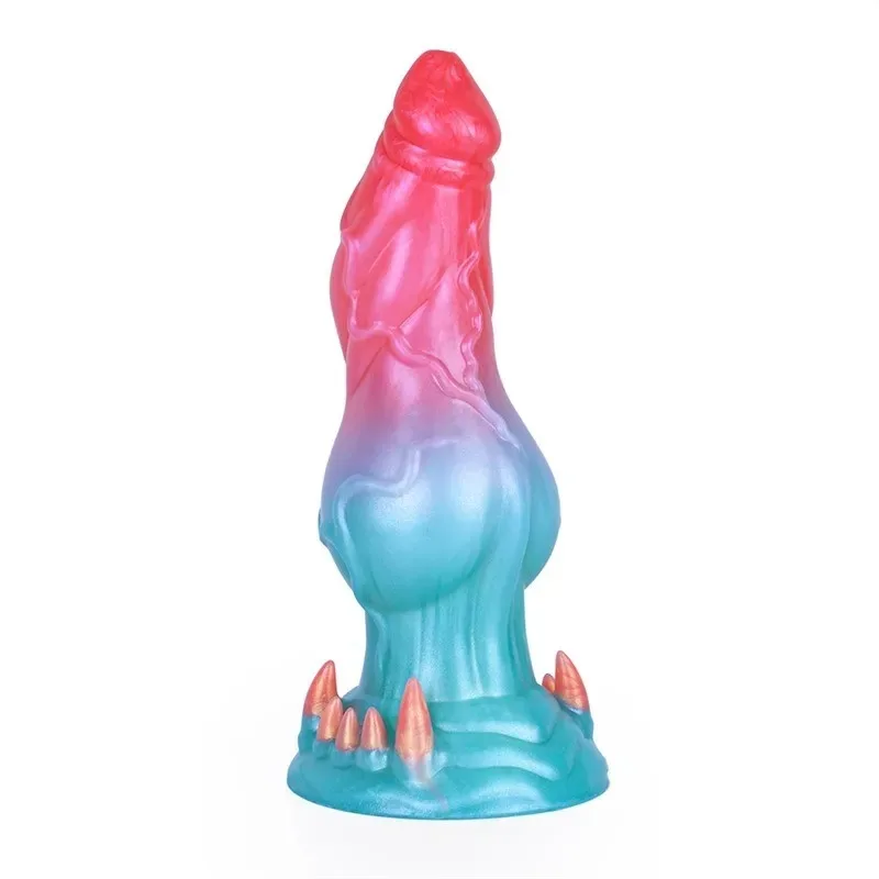 7 Inch Big Knot Dog Dildo Fantasy Silicoen Animal Penis (9) 7 Inch Dog Dildo with Big Knot Fantasy Silicone Animal Penis - Image 1