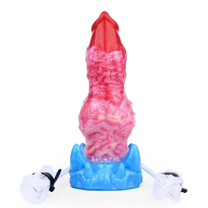 7 Inch Short Inflatable and Ejaculating Knotted Dog Dildo Silicone Animal Penis (17) 7 Inch Short Inflatable and Ejaculating Knotted Dog Dildo Silicone Animal Penis - Image 5
