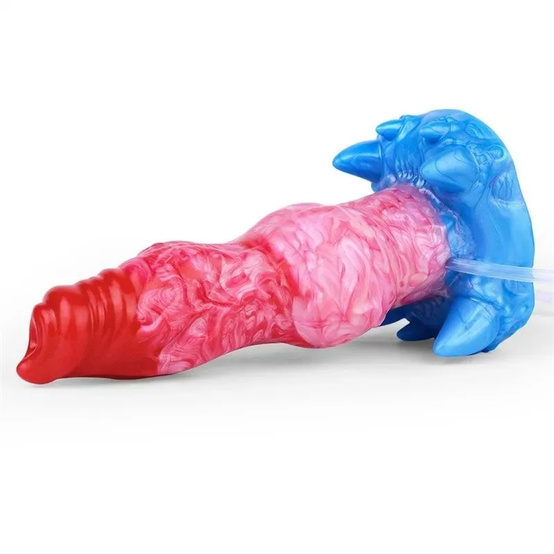 7 Inch Short Inflatable and Ejaculating Knotted Dog Dildo Silicone Animal Penis (18) 7 Inch Short Inflatable and Ejaculating Knotted Dog Dildo Silicone Animal Penis - Image 6