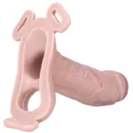 7.1 Inch Strap On Silicone Realistic Penis Extension Cock Sleeve - Image 7