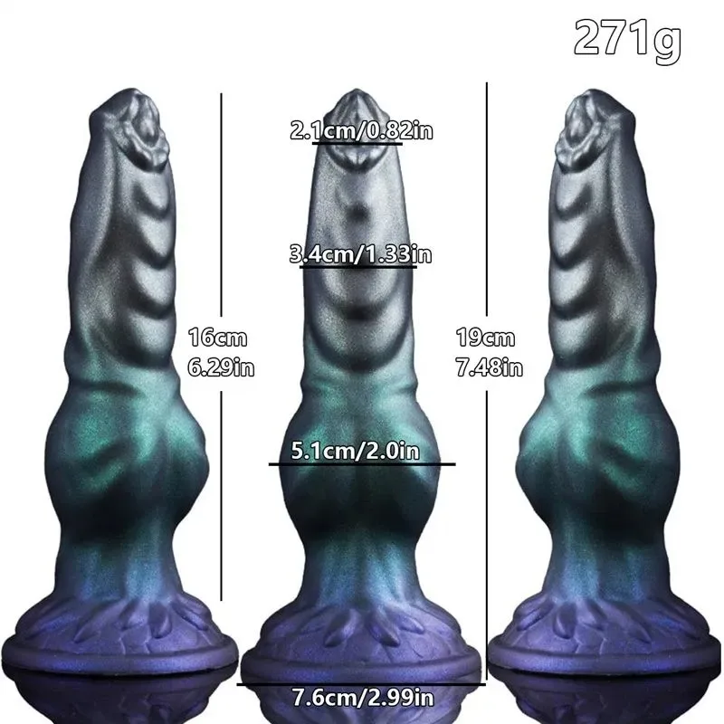 7.5 Inch Liquid Silicone Dog Knot Dildo Strap On Harness Kits (11) 7.5 Inch Liquid Silicone Dog Knot Dildo Strap On Harness Kits - Image 5