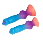 7.5 Inch Small Glow-In-The-Dark Dog Dildo with Knot for Beginner - Image 3
