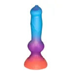 7.5 Inch Small Glow-In-The-Dark Dog Dildo with Knot for Beginner