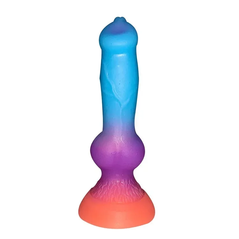 7.5 Inch Small Glow-In-The-Dark Dog Dildo with Knot for Beginner (7) 7.5 Inch Small Glow-In-The-Dark Dog Dildo with Knot for Beginner - Image 1