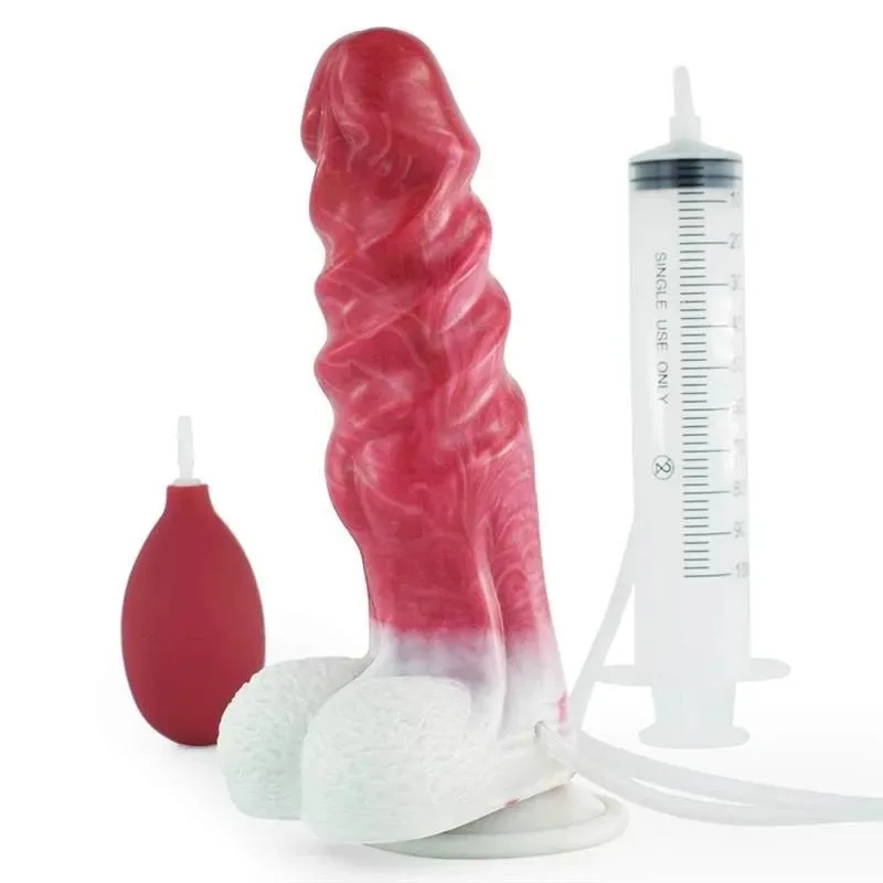 8 Inch Ejaculating Dilldo with Balls Squirting Sex toy (7) 8 Inch Ejaculating Dilldo with Balls Squirting Sex toy - Image 1