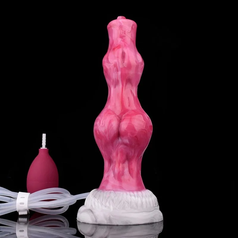 8 Inch Ejaculating Double Knot Dildos Squirting Sex Toy (5) 8 Inch Ejaculating Double Knot Dildos Squirting Sex Toy - Image 3