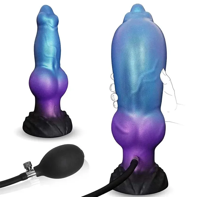 8 Inch Inflatable Dog Knot Dildo Fantasy Anal Plug (7) 8 Inch Inflatable Dog Knot Dildo Fantasy Anal Plug - Image 1