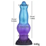 8 Inch Inflatable Dog Knot Dildo Fantasy Anal Plug - Image 2