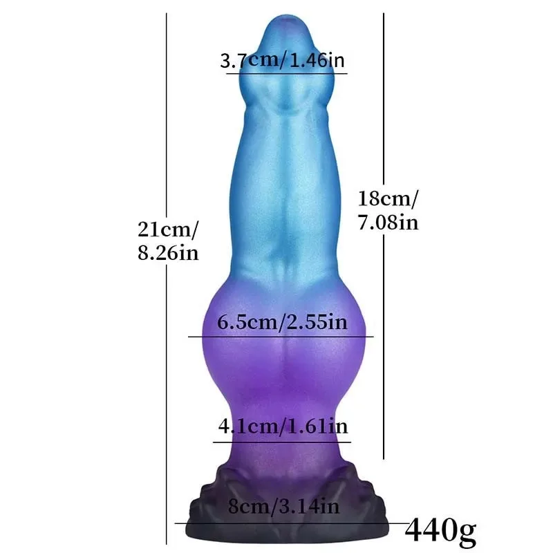 8 Inch Inflatable Dog Knot Dildo Fantasy Anal Plug (8) 8 Inch Inflatable Dog Knot Dildo Fantasy Anal Plug - Image 2