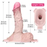 8 Inch Life Like Strap On Penis Enhancer Soft Silicone Cock Sleeve - Image 3