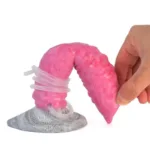 8 Inch Pink Dog Ejaculating Dildo Squirting Animal Sex Toy - Image 5