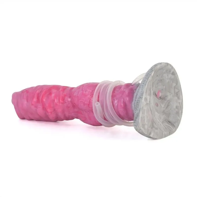 8 Inch Pink Dog Ejaculating Dildo (11) 8 Inch Pink Dog Ejaculating Dildo Squirting Animal Sex Toy - Image 7