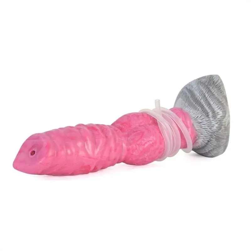 8 Inch Pink Dog Ejaculating Dildo (12) 8 Inch Pink Dog Ejaculating Dildo Squirting Animal Sex Toy - Image 6