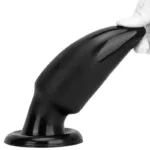 8.5 Inch Black Tapered Thickness Smooth Butt Plug - Image 4