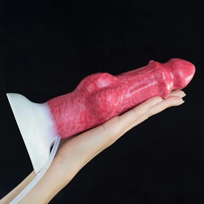 8.5 Inch Ejaculating Silicone Knotted Dildo Squirting Sex toy (6) 8.5 Inch Ejaculating Silicone Knotted Dildo Squirting Sex toy - Image 5