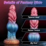 8.5 Inch Fantasy Big Knotting Dog Dildo Realisitc Silicone Animal Sex Toy - Image 3
