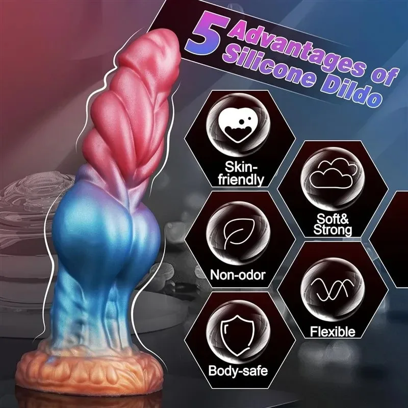 8.5 Inch Fantasy Big Knotting Dog Dildo Realisitc Silicone Animal Sex Toy (9) 8.5 Inch Fantasy Big Knotting Dog Dildo Realisitc Silicone Animal Sex Toy - Image 4