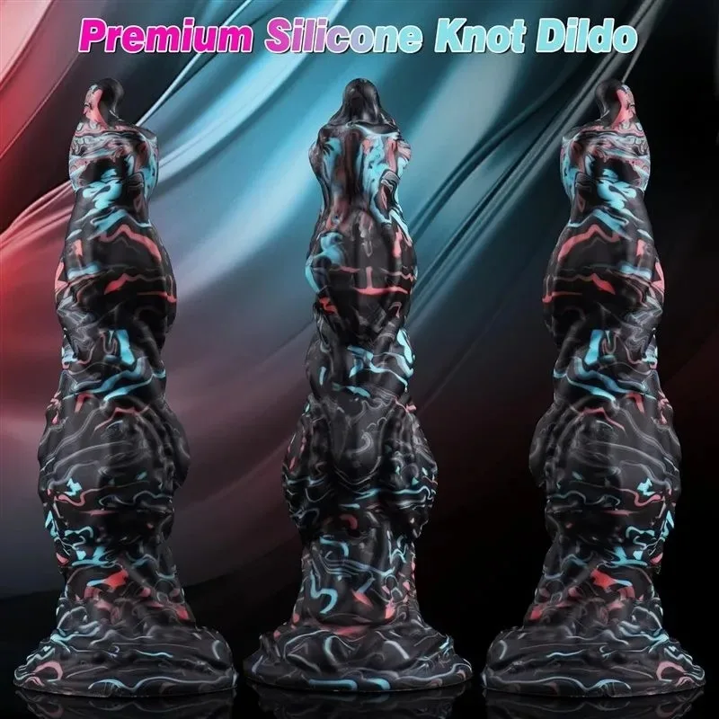 8.5 Inch Fantasy Knot Dildo Premium Silicone Exotic Sex Toy (11) 8.5 Inch Fantasy Knot Dildo Premium Silicone Exotic Sex Toy - Image 5