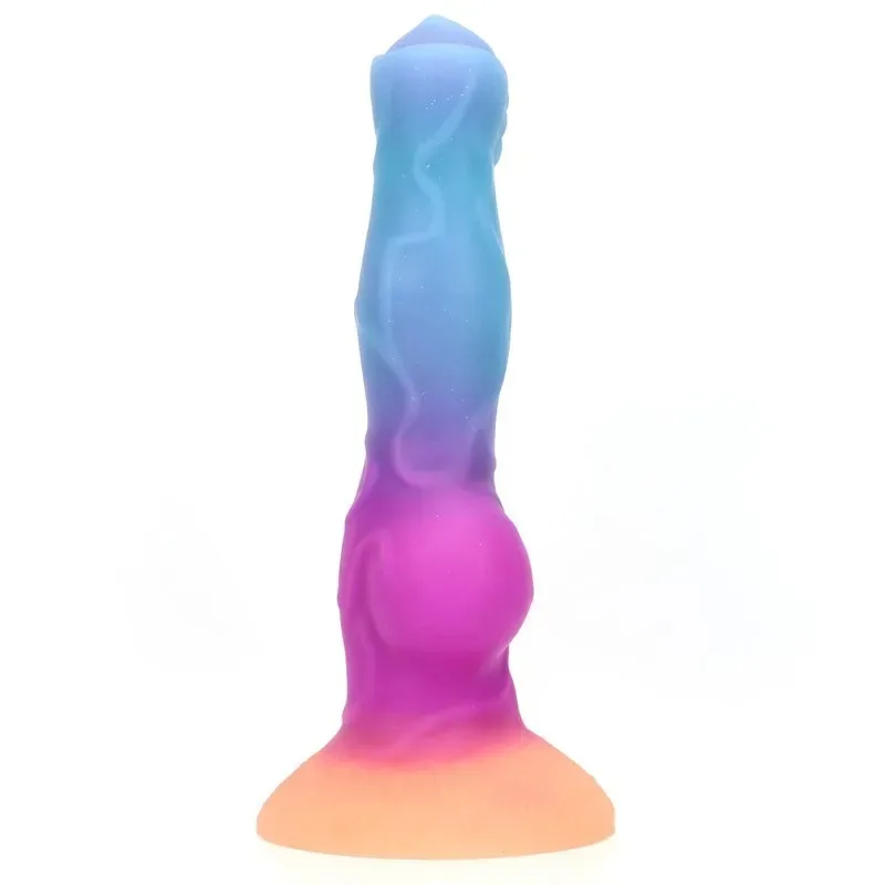 8.5 Inch Glow In The Dark Thick Knot Dildo Fantasy Wolf Penis (6) 8.5 Inch Glow In The Dark Thick Knot Dildo Fantasy Wolf Penis - Image 4