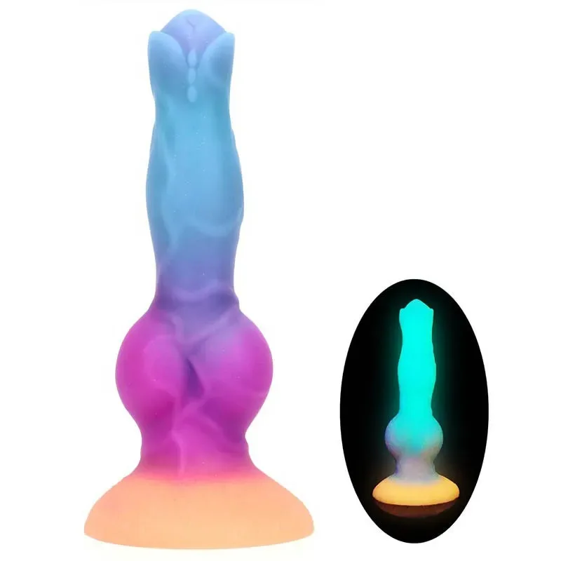 8.5 Inch Glow In The Dark Thick Knot Dildo Fantasy Wolf Penis (7) 8.5 Inch Glow In The Dark Thick Knot Dildo Fantasy Wolf Penis - Image 2