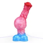 8.5 Inch Horse Knot Inflatable and Ejaculating Dildo Silicone Animal Penis - Image 5