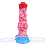 8.5 Inch Horse Knot Inflatable and Ejaculating Dildo Silicone Animal Penis - Image 2