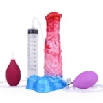 8.5 Inch Inflatable and Ejaculating Horse Dildo Silicone Animal Penis