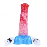 8.5 Inch Inflatable and Ejaculating Horse Dildo Silicone Animal Penis - Image 3
