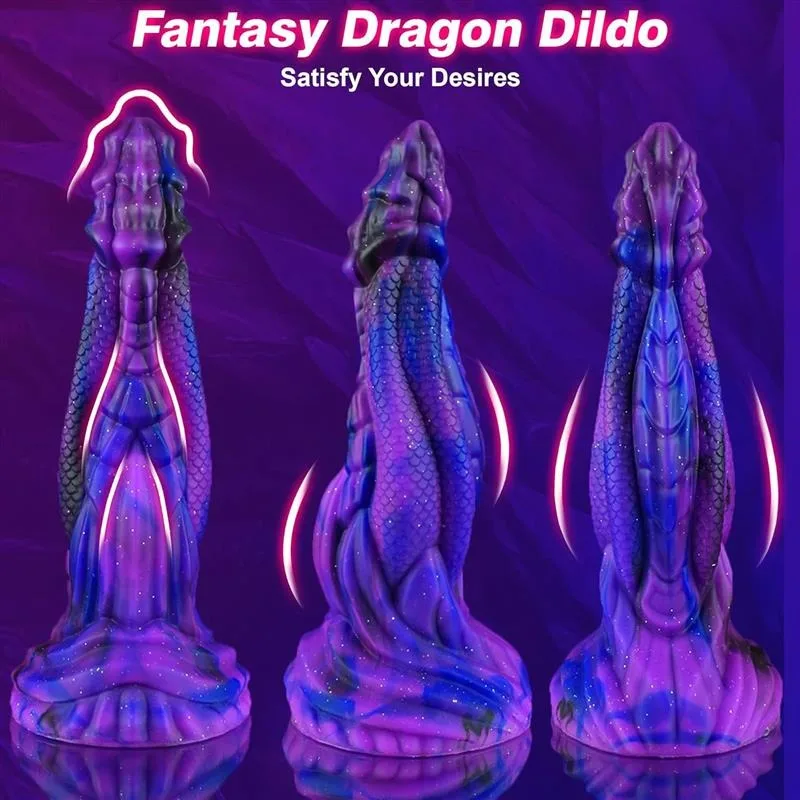 8.5 Inch Purple Dragon Dildo Fantasy Silicone Monster Sex Toy (2) 8.5 Inch Purple Dragon Dildo Fantasy Silicone Monster Sex Toy - Image 3