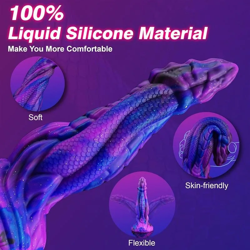 8.5 Inch Purple Dragon Dildo Fantasy Silicone Monster Sex Toy (4) 8.5 Inch Purple Dragon Dildo Fantasy Silicone Monster Sex Toy - Image 5