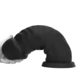 9/11/12 Inch Thickness Black Silicone Mushroom Head Dildo - Image 7