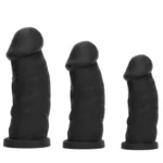 9/11/12 Inch Thickness Black Silicone Mushroom Head Dildo - Image 2