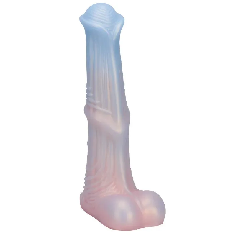 9 Inch Big Horse Cock Dildo Liquid Silicone Animal Sex Toy (9) 9 Inch Big Horse Cock Dildo Liquid Silicone Animal Sex Toy - Image 2