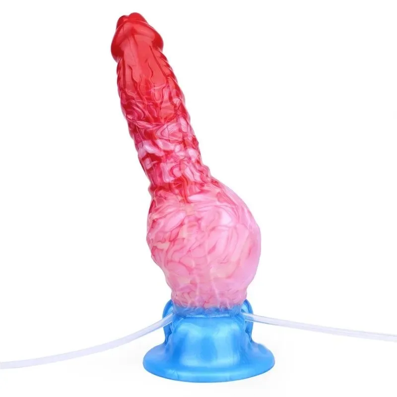 9 Inch Ejaculating and Inflatable Knot Dildo Silicone Fantasy Adult Toy (17) 9 Inch Ejaculating and Inflatable Knot Dildo Silicone Fantasy Adult Toy - Image 3