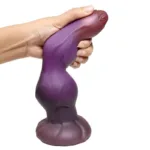 9 Inch Fantasy Knotted Dog Penis Dildo Silicone Canine Anal Plug - Image 2