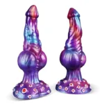 9 Inch Gorgeous Huge Knot Dildo Fantasy Silicone Novelty Sex Toy - Image 4