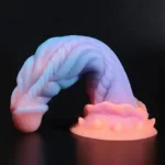 9 Inch Luminous Alien Dildo Fantasy Silicone Monster Toy - Image 4