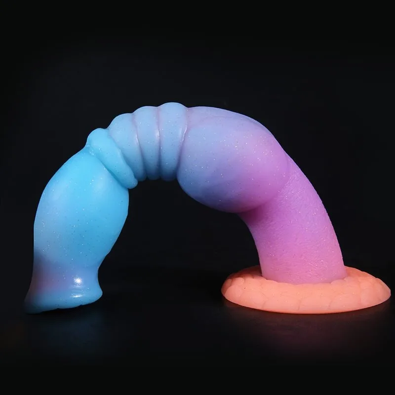 9 Inch Luminous Knot Dildo Fantasy Silicone Animal Dog Sex Toy (10) 9 Inch Luminous Knot Dildo Fantasy Silicone Animal Dog Sex Toy - Image 5