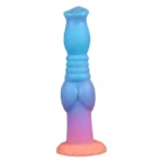 9 Inch Luminous Knot Dildo Fantasy Silicone Animal Dog Sex Toy