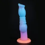 9 Inch Luminous Knot Dildo Fantasy Silicone Animal Dog Sex Toy - Image 4