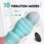 9 Inch Remote Control 10 Vibration Modes Silicone Exotic Dildo - Image 5