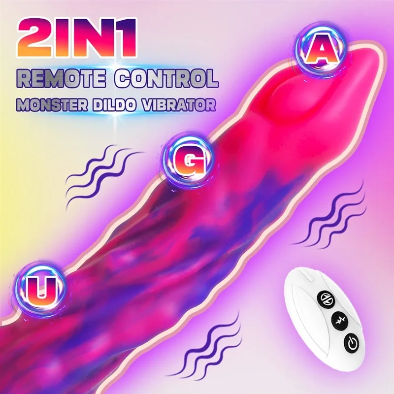 9 Inch Remote Control Fantasy Exotic Thrusting Vibrating Dildo (3) 9 Inch Remote Control Fantasy Exotic Thrusting Vibrating Dildo - Image 2